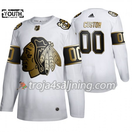 Chicago Blackhawks tröja Customized 2019-2020 Adidas Golden Edition Vit Authentic - NHL Tröjor Barn Chicago Blackhawks tröja Customized 2019-2020 Adidas Golden Edition Vit Authentic - NHL Tröjor Barn